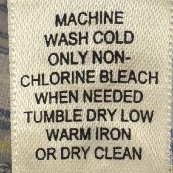 Banana Republic Classic XXL Tall Linen Cotton Shirt Blue White Stripe Long Sleev - Picture 12 of 13